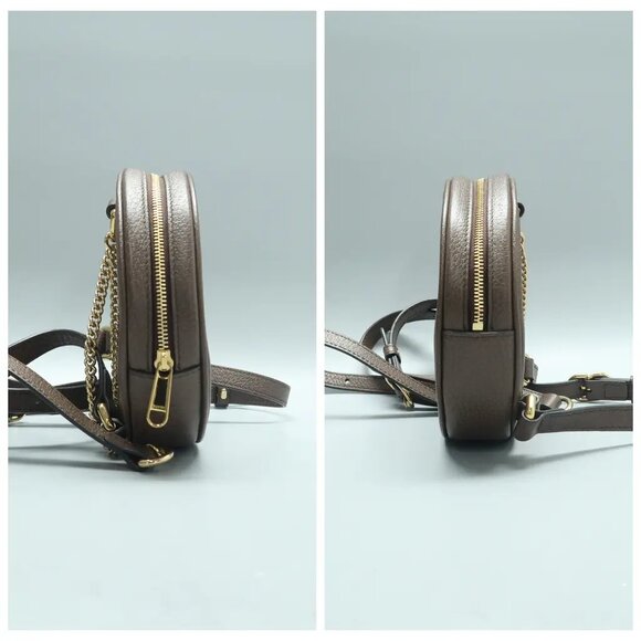 GUCCI Ophidia Brown Canvas Backpack 656-021825 - Picture 3 of 12